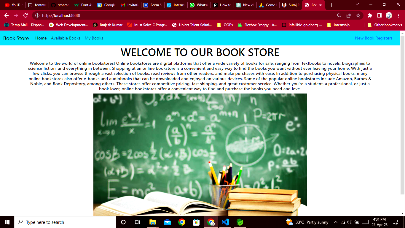 SpringBoot Web Store Application Preview