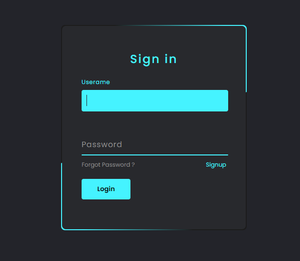 HTML Login Page Preview